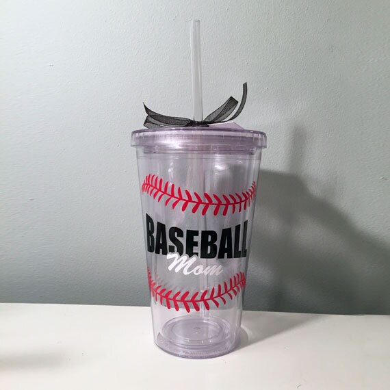 Personalized Baseball Mom Tumbler Birthday Gift