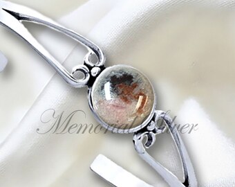 PET ASHES CUFF Bracelet 925 Sterling Silver Pet Loss Cremation Ashes Bracelet Pet Memorial Cuff Bracelet Custom Pet Cremation Pet Ashes