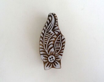 Flower Indian block stamp , Indian stamp ,wood floral stamp ,fabric stamp ,reusable stamp , handmade stamp