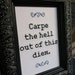 Carpe Diem cross stitch pattern