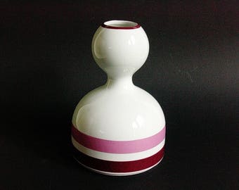Schumann Arzberg Bavaria glossy white porcelain vase, Germany