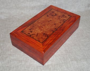Handmade wooden box, jewelry box, watch box, valet box