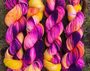 That's Enough Crazy BFL, bluefaced leicester nylon sock yarn