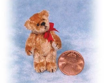 PDF Pattern & Instructions for Miniature Teddy Bear - Tiny Fatso - 1 1/2" tall - by Emily Farmer