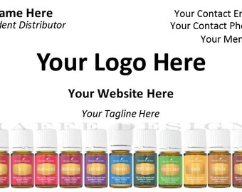Customizable Business Card for Essential Oils Consultant 2 - DIGITAL FILE