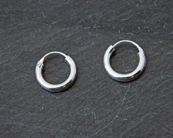 Sterling Silver Hoop Earrings - Silver Hoop Earrings - Tiny Hoop Earrings - Hoop Earrings - Silver Hoop Tiny,027H-10