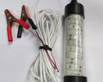 12V LED GREEN UNDERWATER Submersible night fishing light for crappie shad walleye squid boats pools