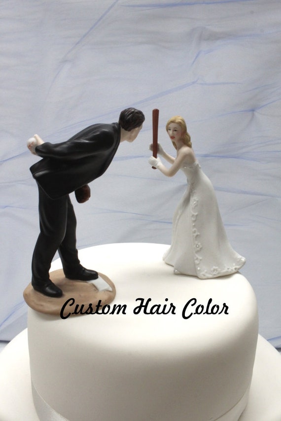Wedding Cake Topper Personalized Wedding Couple Baseball Wedding Cake Topper Personalized Wedding Couple Baseball