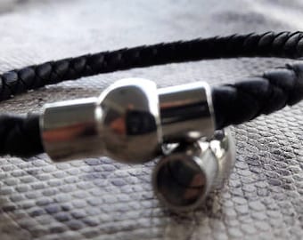 Magnetic Silver Clasp for 5 mm round cord