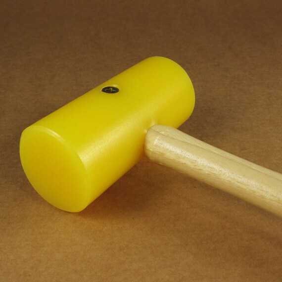 Yellow Plastic Mallet 1 1/2 Face Diameter / Perfect