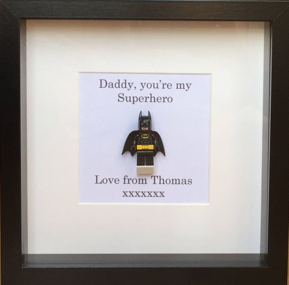 lego superhero frame for dad