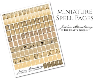 Miniature Spell Pages PDF Download
