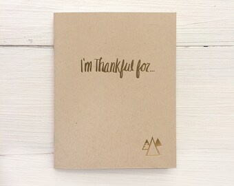 mountains i'm thankful for pressed pocket journal