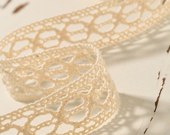 0.98"Crochet Lace Ribbon Lace Trim Crochet Ribbon Crochet Trim White Lace Ribbon Crochet Lace Trim Embellishment Wedding Lace Crocheted Lace