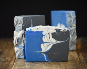 Werewolf Soap | Manly Scented Cold Process Soap Bar with Activated Bamboo Charcoal, Artisan Gift For Him, Homemade Vegan Soap for Men, Soap