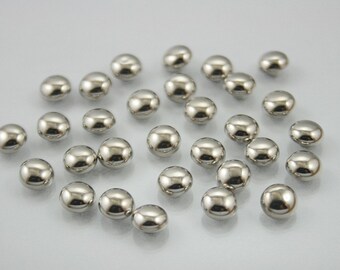 Dome Rapid Rivets Studs Decorative Rivets Silver Tone 6 mm. 500 pcs.