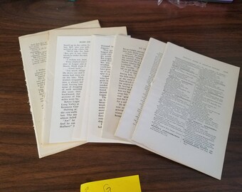 100 Book Pages, junk journal pages G