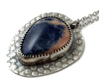 Sodalite Sterling Silver Necklace