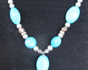 Glass Turquoise Necklace