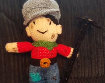 A Knitted Chimney Sweep Boy