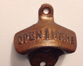 Retro cast iron bottle opener, Anniversary Gift, Fathers Day Gift, Groomsman gift, Man Cave Decor, Retro Decor, Urban Chic, Historical Decor