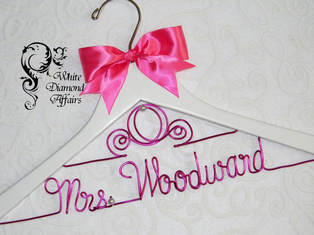 Cinderella Fairytale Coach Wedding Dress Hanger Personalized