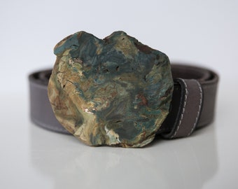 Gary Green Bog Jasper Buckle - #297