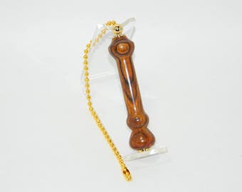 Light or Fan Pull 24kt in Cocobolo
