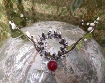 Woodland Crown - Elven Circlet - Fairy Tiara - Yule Wreath