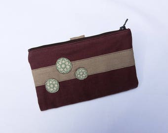 Wallet, checkbook Brown and beige