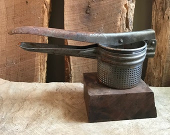 Vintage Potato Ricer Rustic Farmhouse Country Kitchen Decor