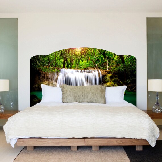 Waterfall Bed Headboard Wall Mural Waterfall Headboard Art