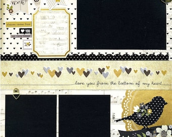 Now and Forever - Premade Scrapbook Page