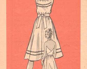 Mail Order 9205 1970s Misses Halter Wrap Sundress Pattern Marian Martin Womens Vintage Sewing Pattern Size 12 Bust 34 UNCUT