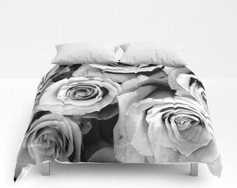 roses comforter black white bedding flower bedding unique flower comforter full - Black And White Comforter roses comforter black white bedding flower bedding unique flower comforter full - Black And White Comforter