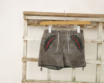 Vintage Lederhosen garçons Lederhosen années 1960 Suède Shorts garçons à l’âge 6 à 7 traditionnel Short garçons autrichien allemand des années 1960 aspirer