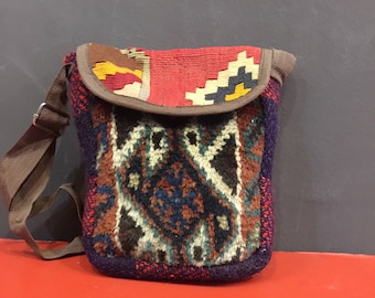Gashgai Persian Vintage Kilim Bag
