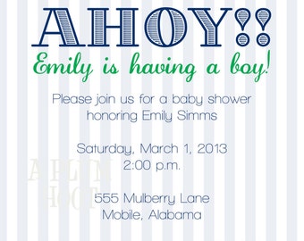 Nautical Invitation (DIY)
