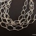 Bulk Sterling Silver DIAMOND Link Chain, 8mm X 15mm links, 20 gauge, Select-a-Length, custom lengths available