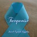 5 yards 3/8", 7/8" or 1.5" Turquoise Grosgrain Ribbon Wholesale Supplies/ 5 yardas cinta Azul Turquesa 3/8", 7/8" o 1.5" para lazos,boda