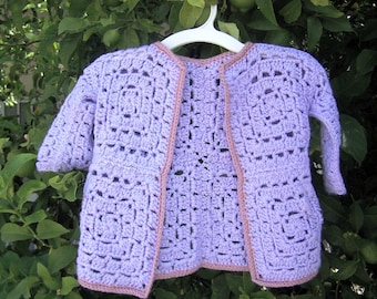 Granny Square Baby Sweater Pattern
