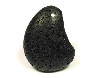 1 pendant of natural lava stone - 53 X 40 mm