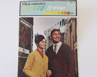 Vintage (1960s) knitting patterns, 'Hand Knitting Made Easy' St. Marks hand knits, 5, 8 & 12 ply
