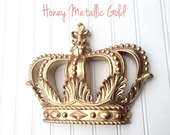 Gold Princess Crown - Queen Crown Decor - Nursery Decor - Baby Shower Decor - Princess Decor - King and Queen Crowns - Birthday Decorations