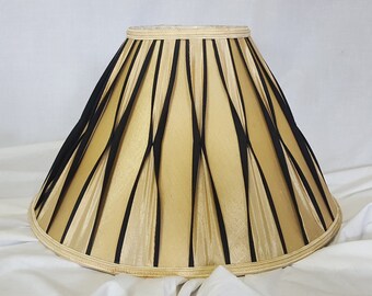 Bell Shaped Lampshade with twist detail.