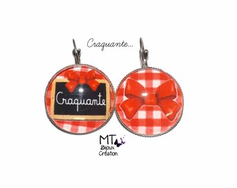 Mismatched earrings "Crackly"