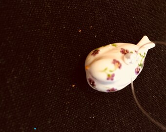 Porcelain bird hand painted