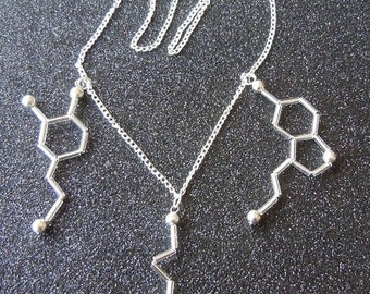 Biolojewelry - Neurotransmitter Necklace - Dopamine GABA Serotonin