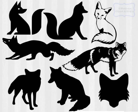 Download Fox SVG Fox clipart fox svg cutting file fox silhouette