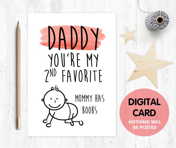 PRINTABLE father's day card digital download funny father's day card instant download funny 1st father's day card printable daddy favorite